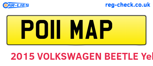 PO11MAP are the vehicle registration plates.