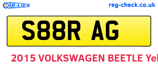 S88RAG are the vehicle registration plates.