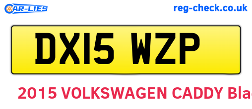 DX15WZP are the vehicle registration plates.