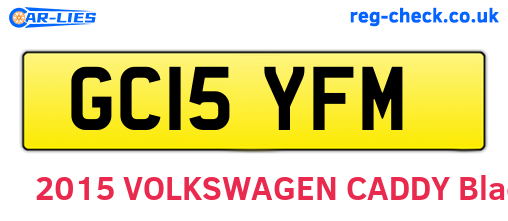 GC15YFM are the vehicle registration plates.