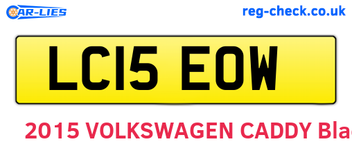 LC15EOW are the vehicle registration plates.
