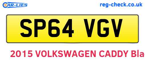 SP64VGV are the vehicle registration plates.