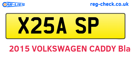 X25ASP are the vehicle registration plates.