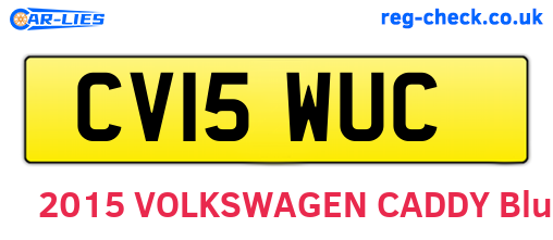 CV15WUC are the vehicle registration plates.