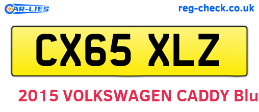 CX65XLZ are the vehicle registration plates.