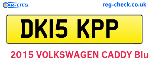 DK15KPP are the vehicle registration plates.