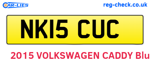 NK15CUC are the vehicle registration plates.