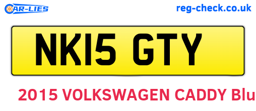 NK15GTY are the vehicle registration plates.