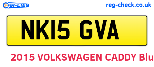 NK15GVA are the vehicle registration plates.