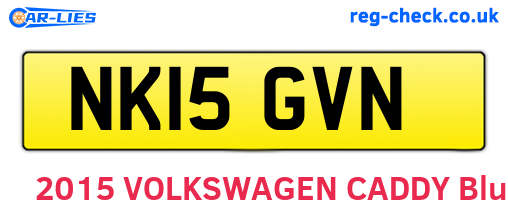 NK15GVN are the vehicle registration plates.