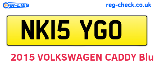 NK15YGO are the vehicle registration plates.