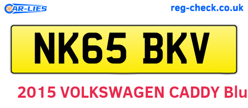 NK65BKV are the vehicle registration plates.
