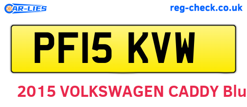 PF15KVW are the vehicle registration plates.
