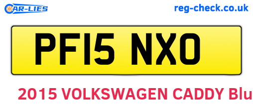PF15NXO are the vehicle registration plates.