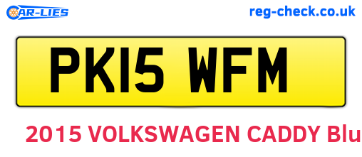 PK15WFM are the vehicle registration plates.