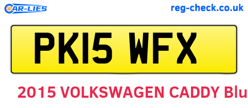 PK15WFX are the vehicle registration plates.
