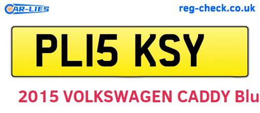 PL15KSY are the vehicle registration plates.
