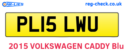 PL15LWU are the vehicle registration plates.