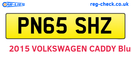 PN65SHZ are the vehicle registration plates.