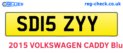 SD15ZYY are the vehicle registration plates.