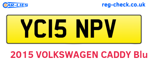 YC15NPV are the vehicle registration plates.