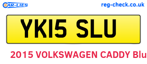 YK15SLU are the vehicle registration plates.