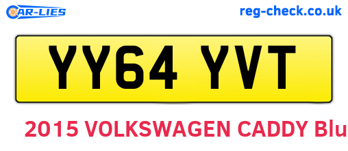 YY64YVT are the vehicle registration plates.