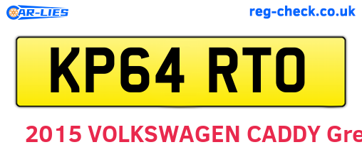 KP64RTO are the vehicle registration plates.