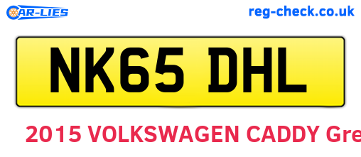 NK65DHL are the vehicle registration plates.