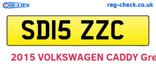 SD15ZZC are the vehicle registration plates.