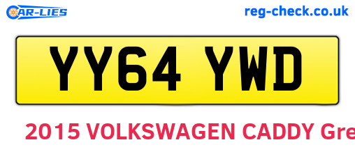 YY64YWD are the vehicle registration plates.