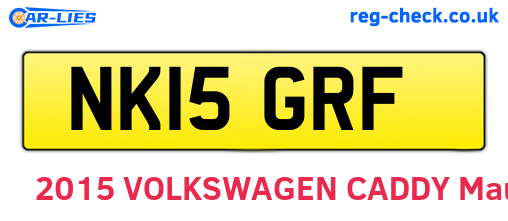 NK15GRF are the vehicle registration plates.