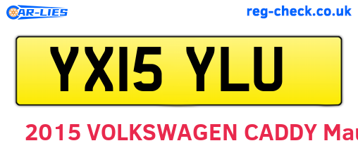YX15YLU are the vehicle registration plates.