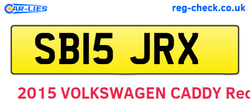 SB15JRX are the vehicle registration plates.