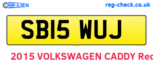 SB15WUJ are the vehicle registration plates.