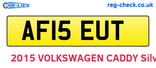 AF15EUT are the vehicle registration plates.