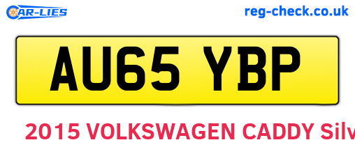 AU65YBP are the vehicle registration plates.