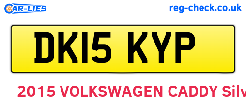 DK15KYP are the vehicle registration plates.