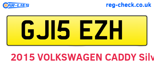 GJ15EZH are the vehicle registration plates.