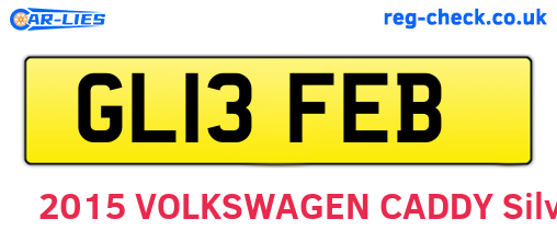 GL13FEB are the vehicle registration plates.