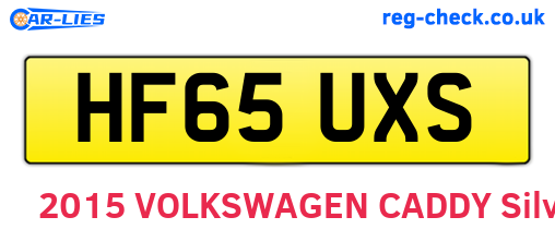 HF65UXS are the vehicle registration plates.