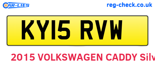 KY15RVW are the vehicle registration plates.