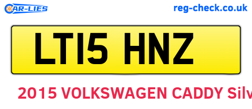 LT15HNZ are the vehicle registration plates.