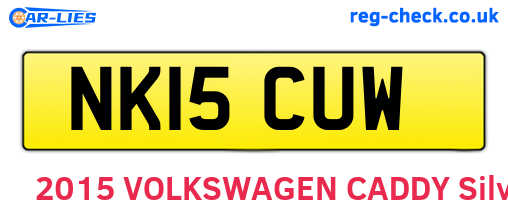NK15CUW are the vehicle registration plates.