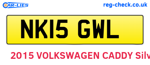 NK15GWL are the vehicle registration plates.