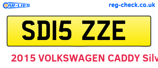 SD15ZZE are the vehicle registration plates.