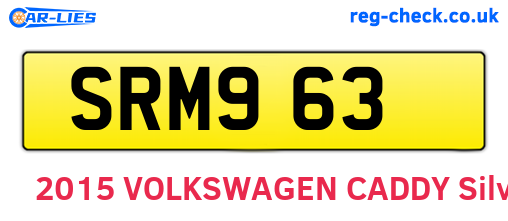 SRM963 are the vehicle registration plates.