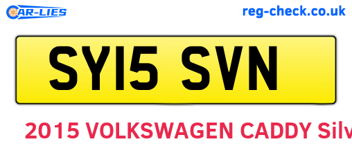 SY15SVN are the vehicle registration plates.