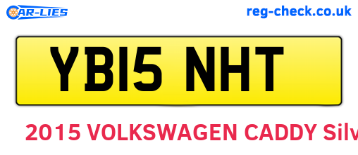 YB15NHT are the vehicle registration plates.