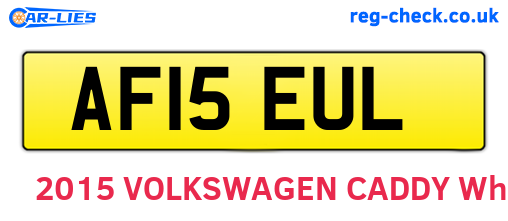 AF15EUL are the vehicle registration plates.